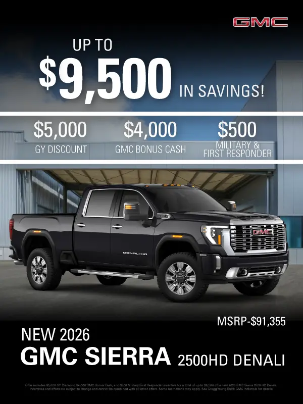 2026-09-30 - GY Discount $5000 - GMC Bonus Cash $4000 - Military / 1st Responder $500