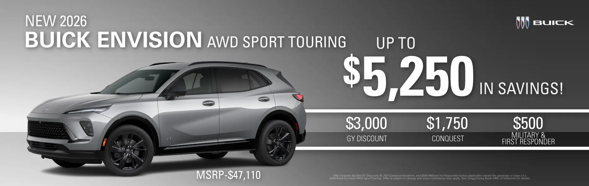 2026-09-30 - GY Discount $3000 - Conquest $1750 - Military / 1st Responder $500
