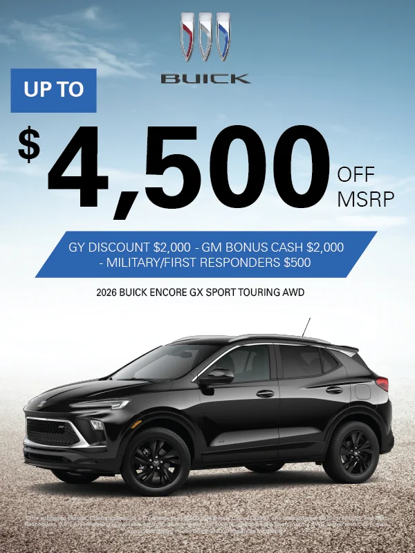 GY Discount $2000 - GM Bonus Cash $2000 - Military/First Responder $500