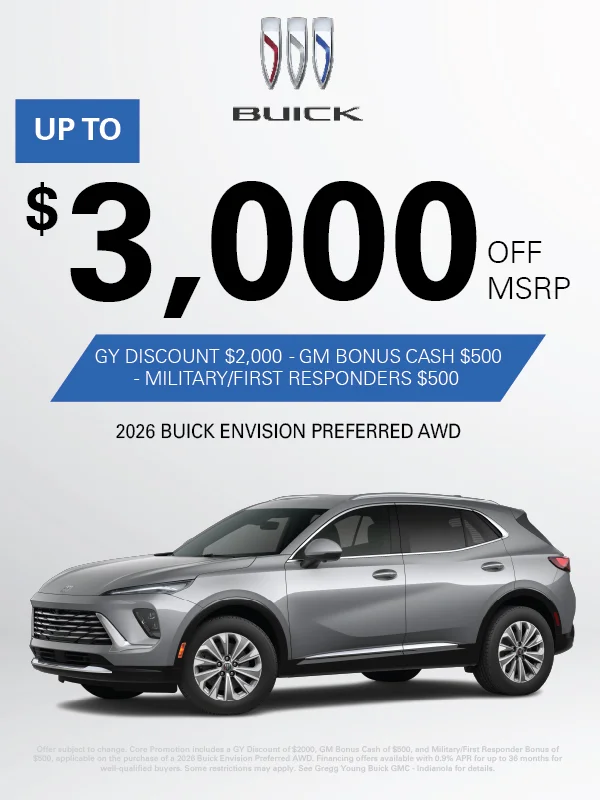 GY Discount $2000 - GM Bonus Cash $500 - Military/First Responder $500