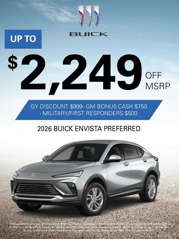 GY Discount $999 - GM Bonus Cash $750 - Military / First Responder $500