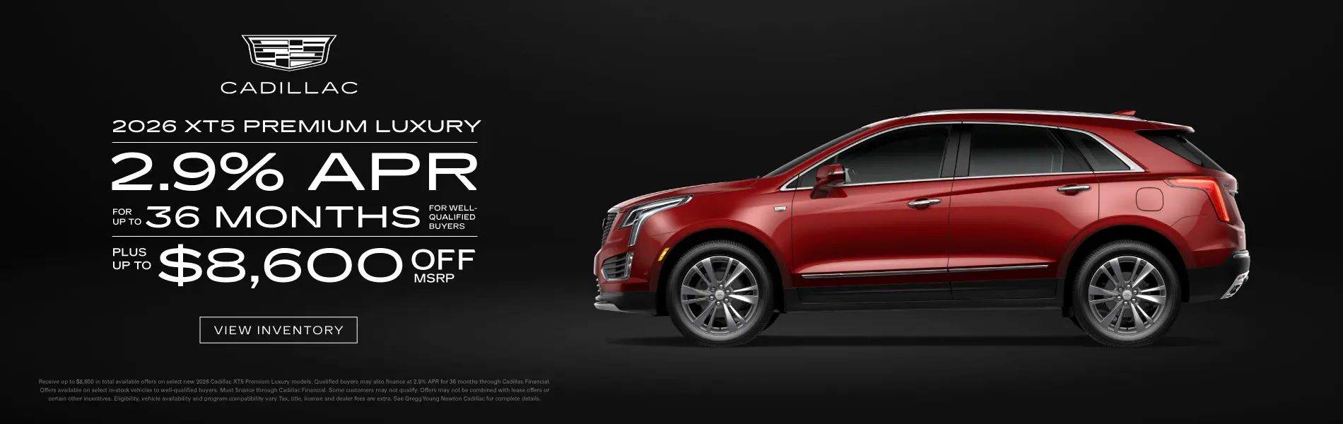 2026-08-31 CADILLAC XT5