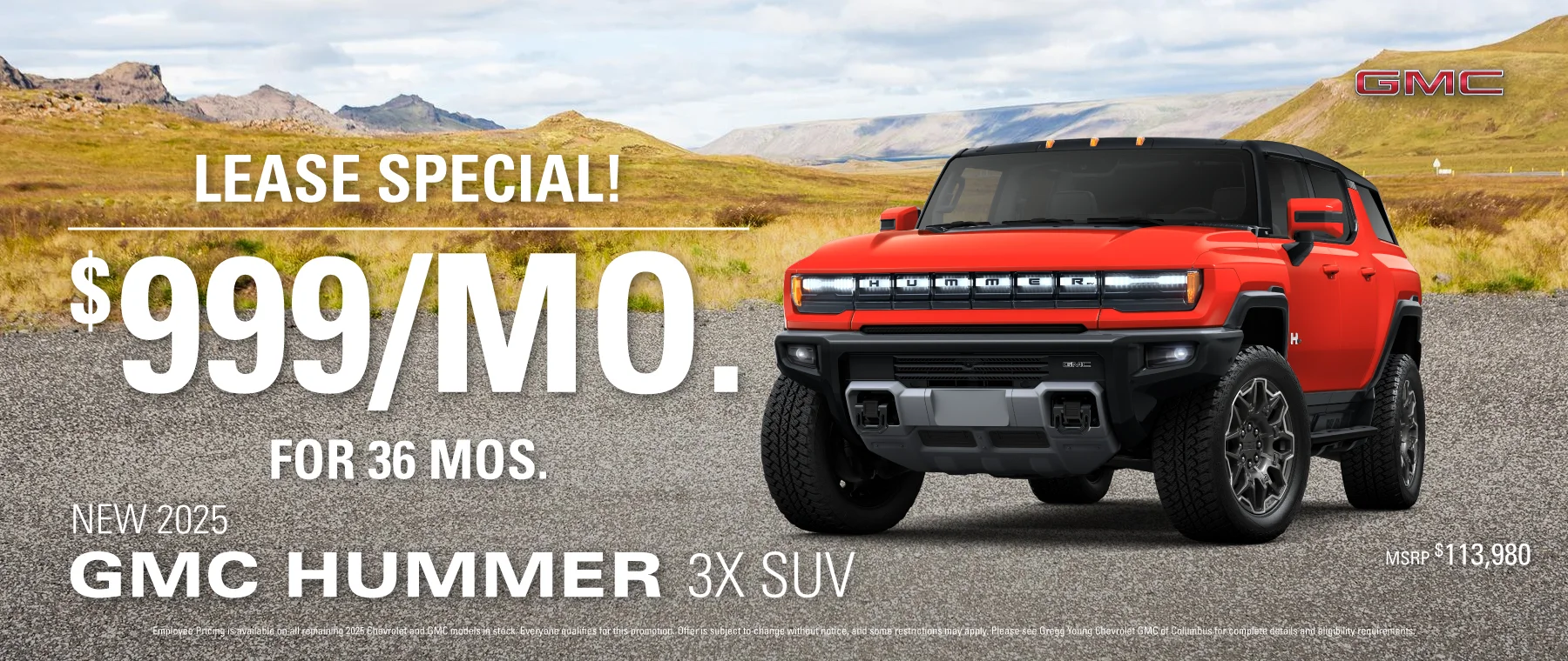 LICENSE TO LEASE! $999/MO FOR 36 MOS.