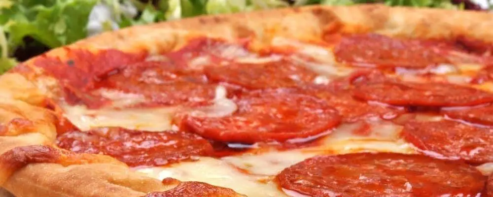 Pepperoni Pizza Closeup