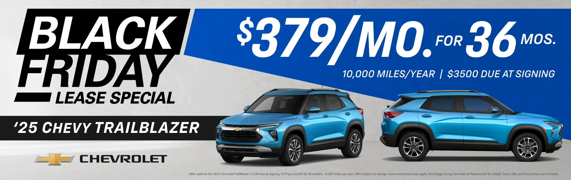 Black Friday Special $3500 DUE AT SIGNING $379/MO X 36 PLUS TAX 10000 MILES PER YEAR