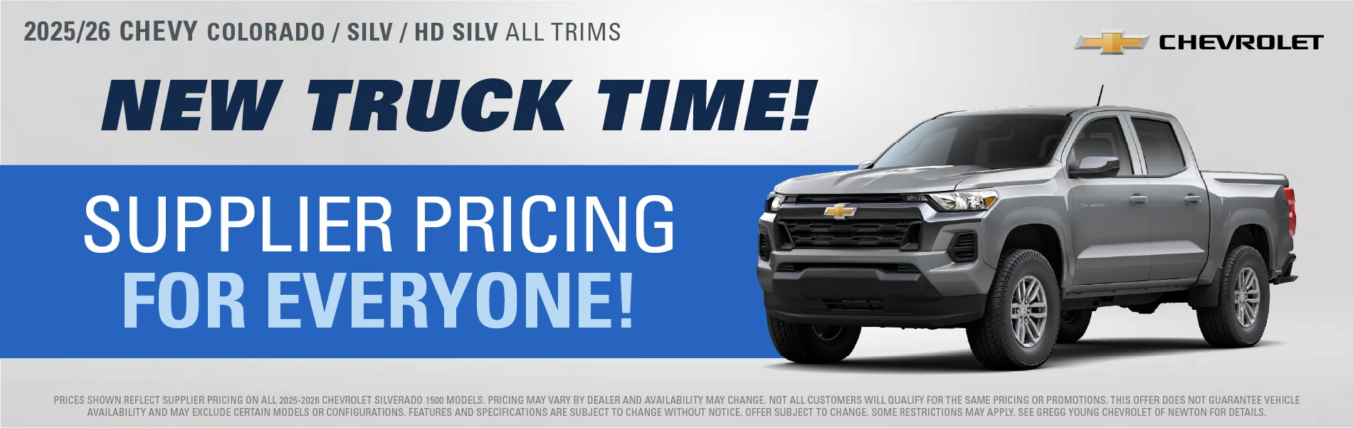 2025 - 26 CHEVY COLORADO / SILV / HD SILV