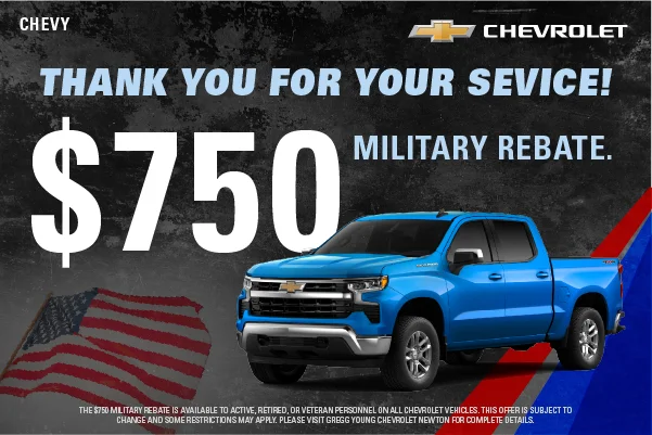 $750 MILITARY REBATE
