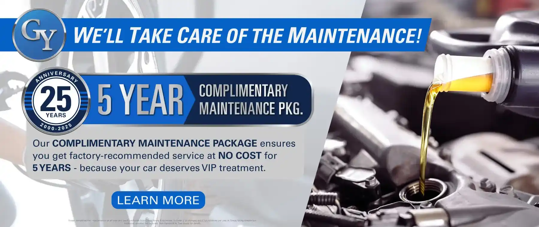 5 Year Maintenance Package