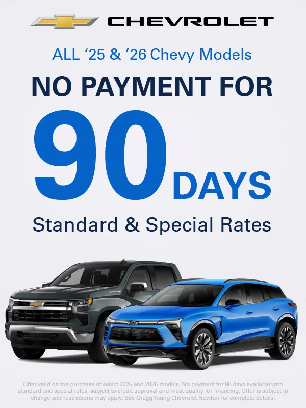 NO PAYMENT FOR 90 DAYS STANDARD AND SPECIAL RATES