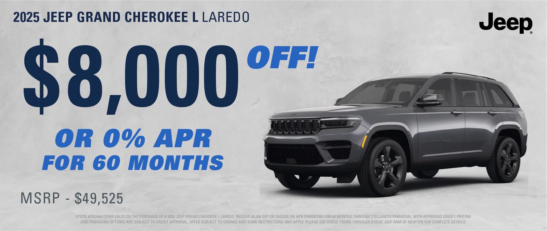 $8,000 OFF OR 0% FOR 60 MONTHS