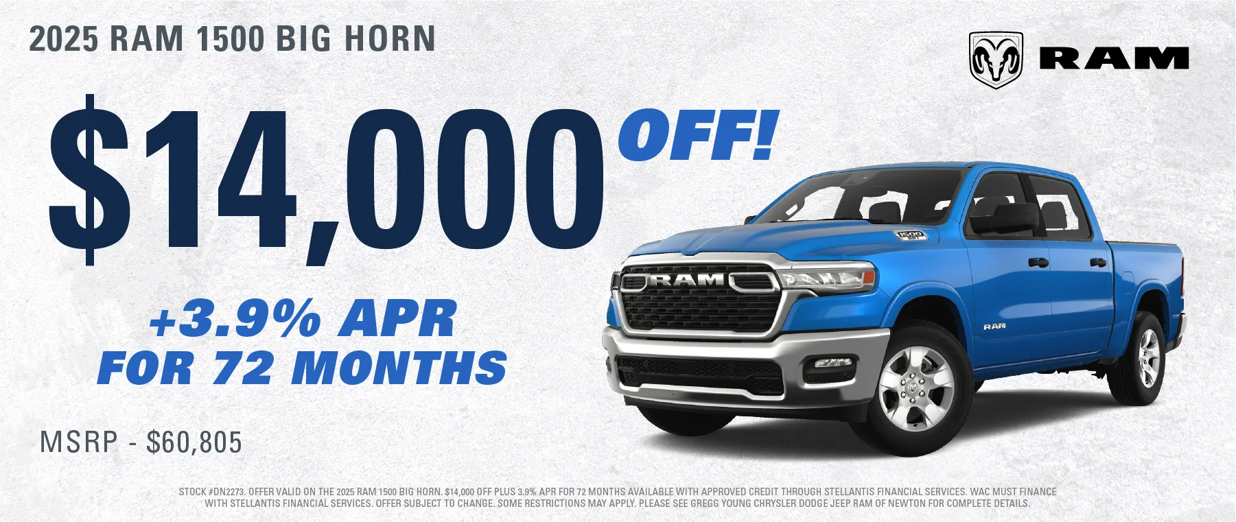 $14000 OFF PLUS 3.9% FOR 72 MONTHS