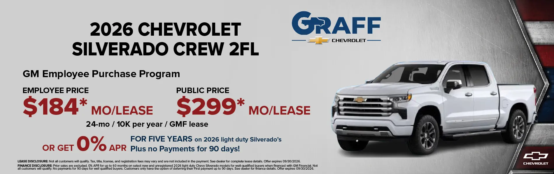 2026 CHEVROLET SILVERADO CREW 2FL