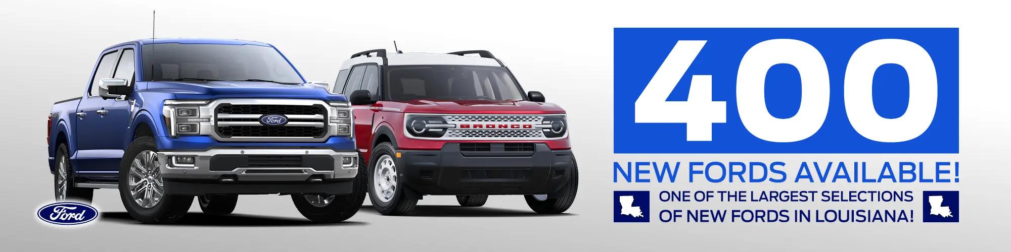 400 New Fords Available
