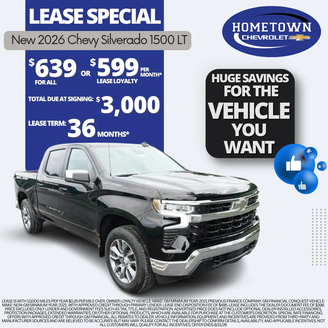 August 2026 Silverado Lease