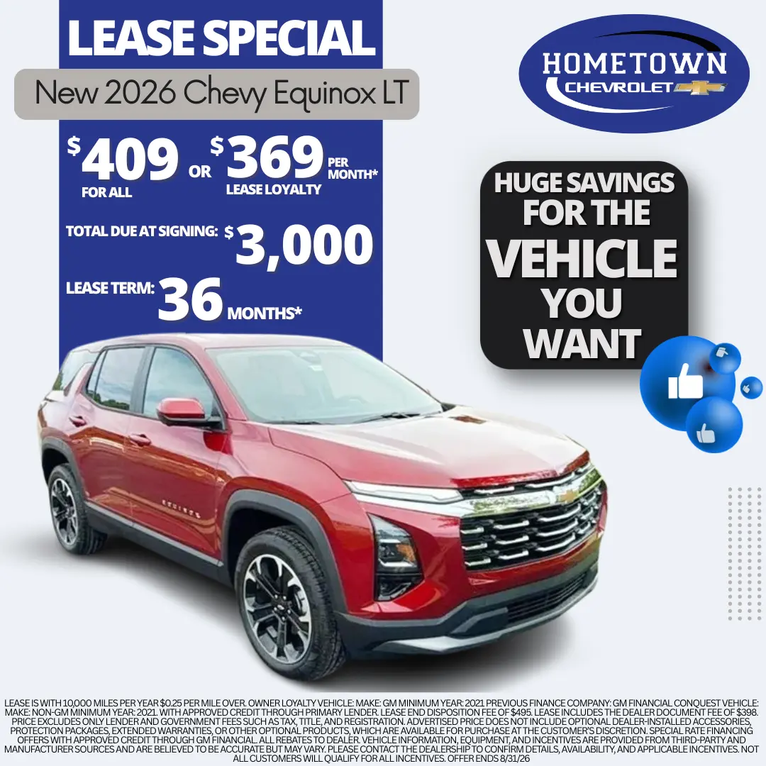August 2026 Equinox Lease