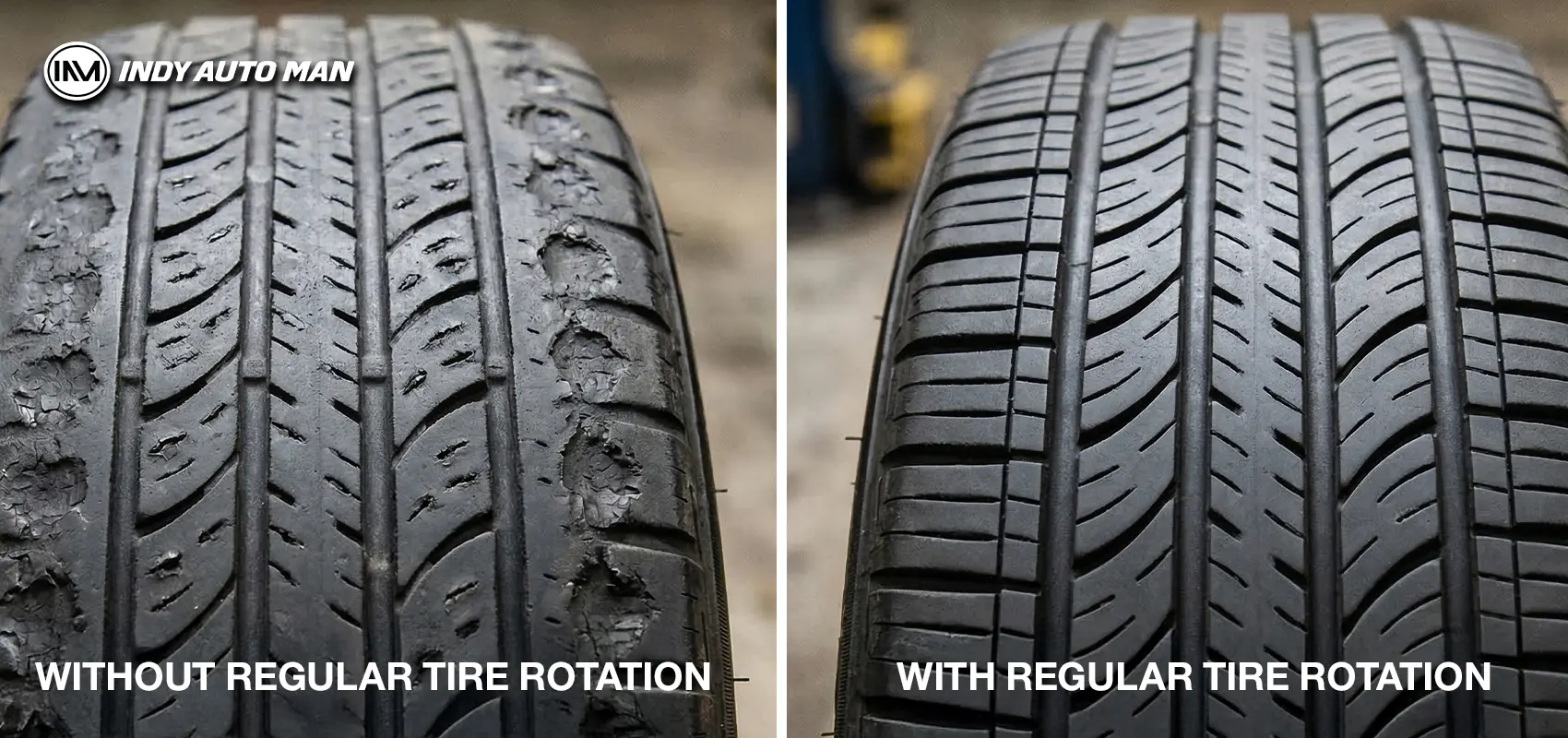 Rotate auto tires in Indianapolis