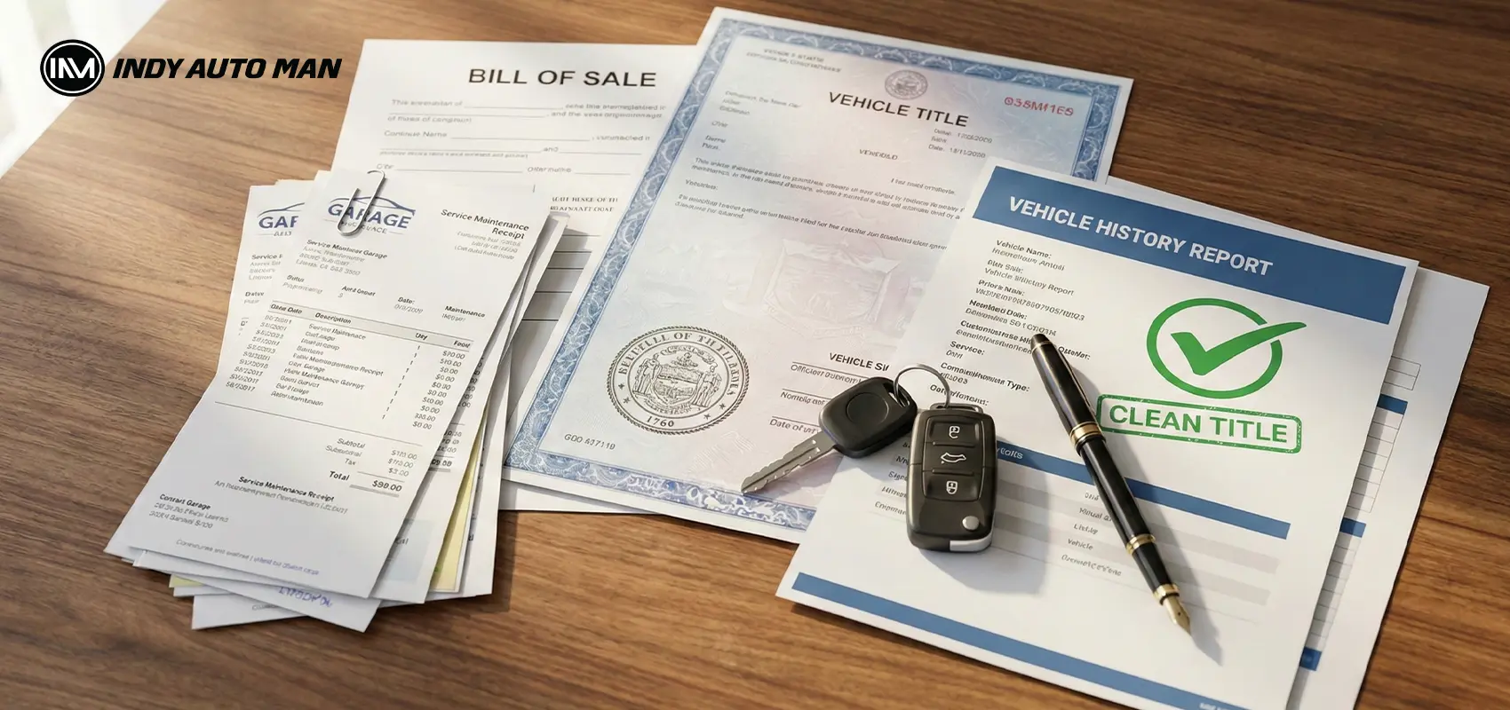 Howto prepare documents for car sale in Indiana