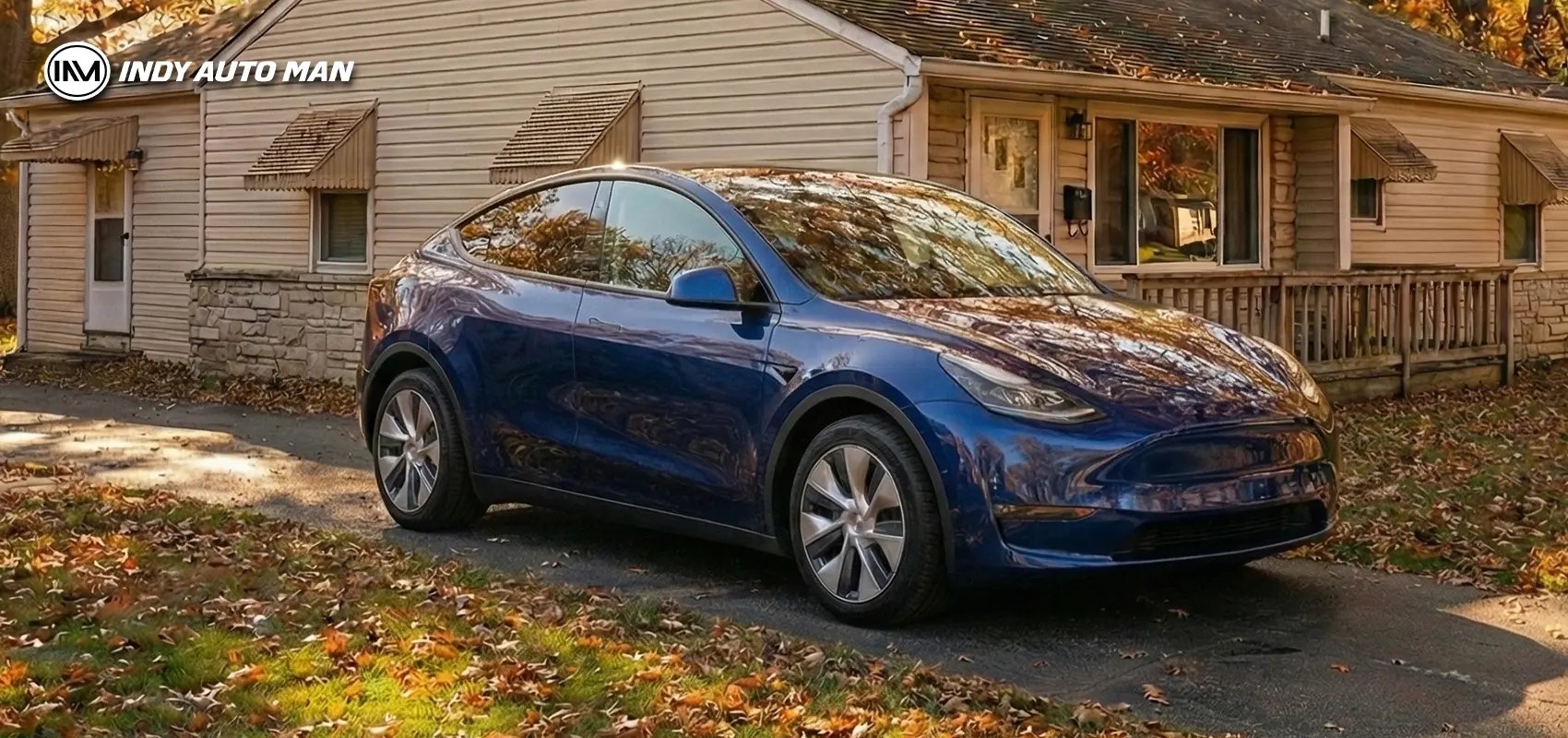 Tesla blue color Indianapolis