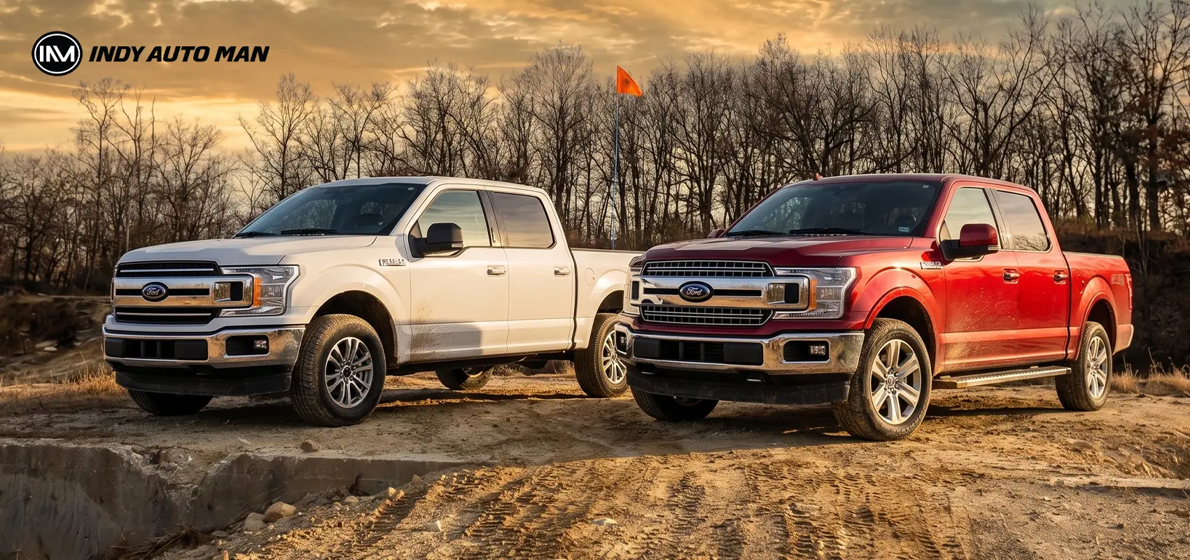 Ford commercial vehicles, including Transit vans and F-Series trucks for sale in Indiana at Indy Auto Man