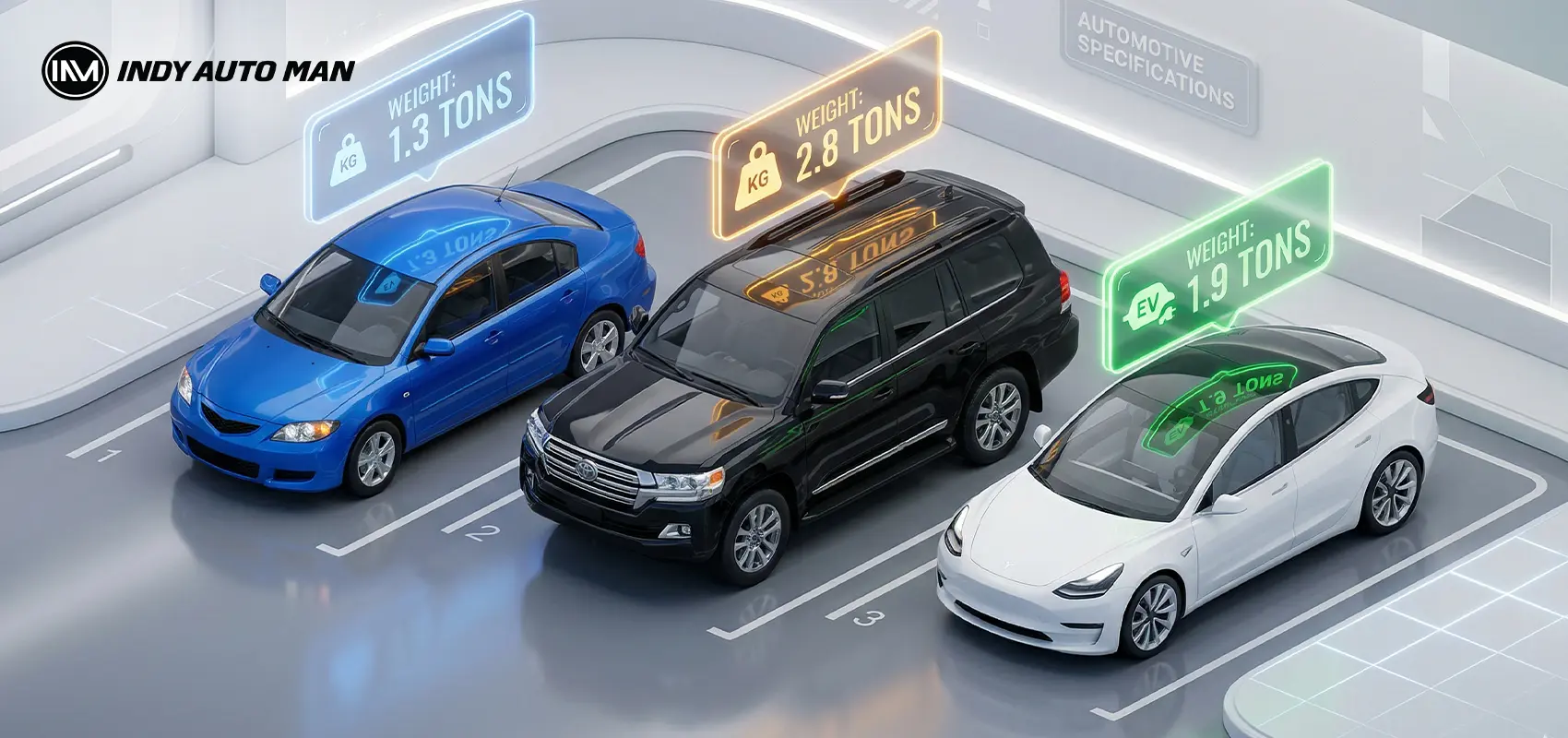 how many tons does car weigh? | Indy Auto Man, IN