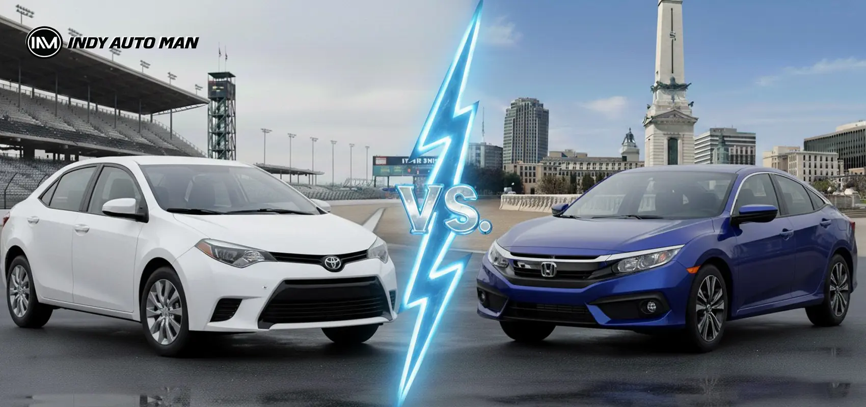 Toyota Corolla vs Honda Civic, model comparison by Indy Auto Man dealership  Indianapolis