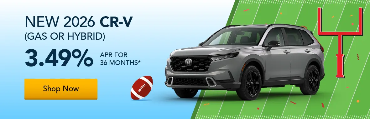 2026 CR-V Hybrid 3.49% for 36 months