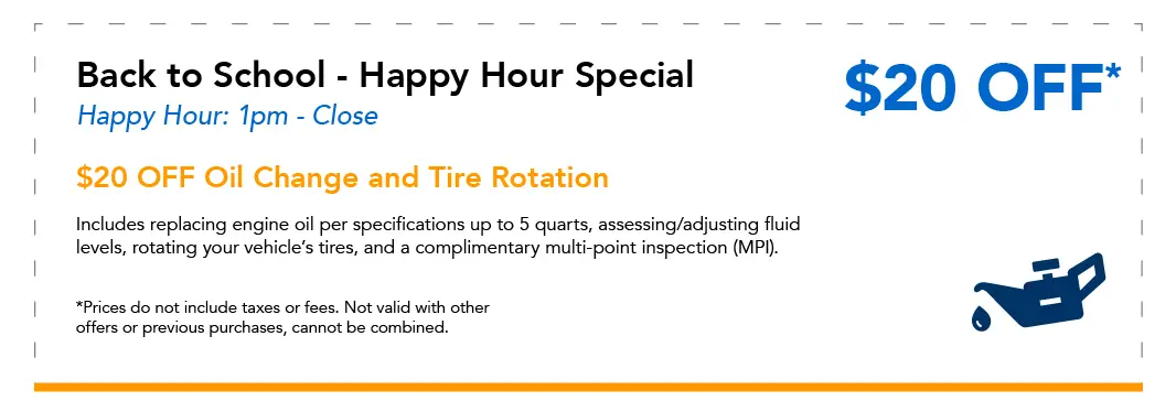 Oil Change - Happy Hour Special