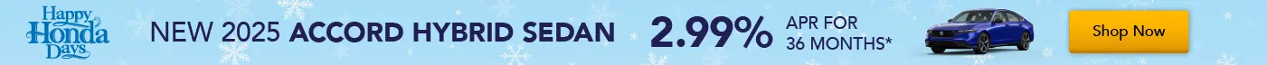 New 2025 Accord Hybrid Sedan