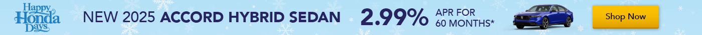 New 2025 Accord Hybrid Sedan