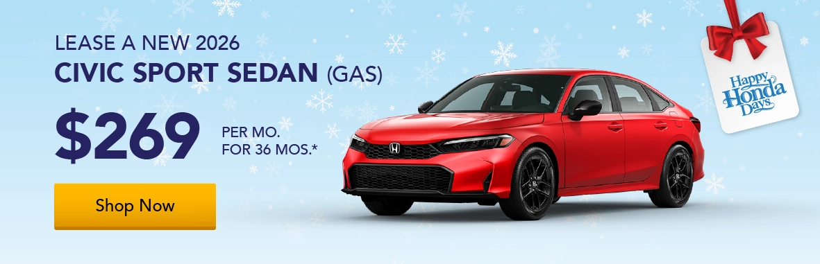 2026 Honda Civic Sport Sedan (Gas) - Lease
