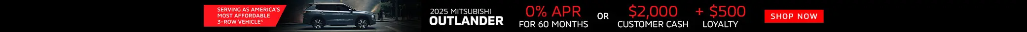 0% FOR 60 ON 2025 OUTLANDER