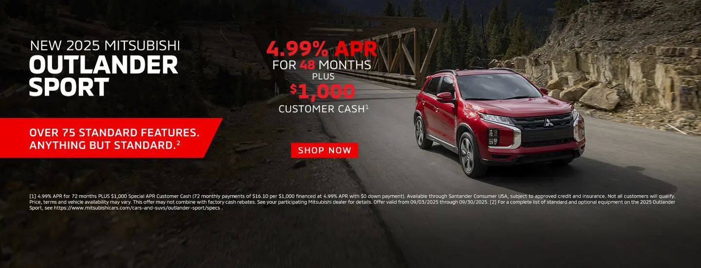 Mitsubishi Outlander Sport  - Sept 2025 (Homepage)