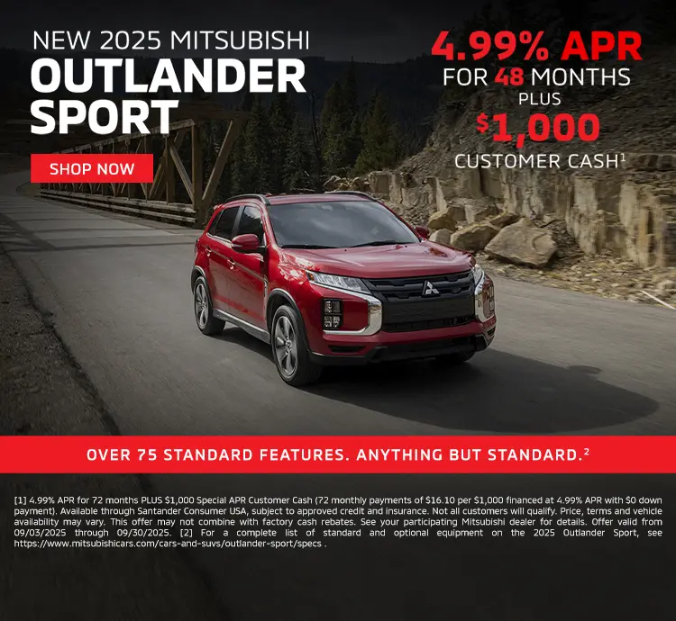 Mitsubishi Outlander Sport  - Sept 2025 (Homepage)