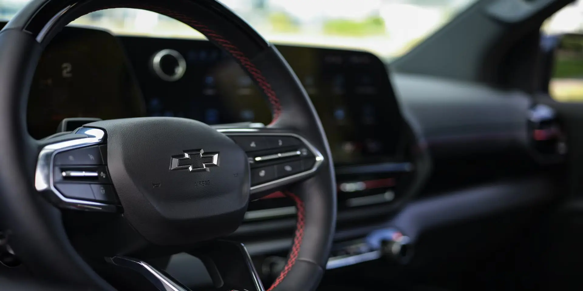 The interior design of the silverado ev.