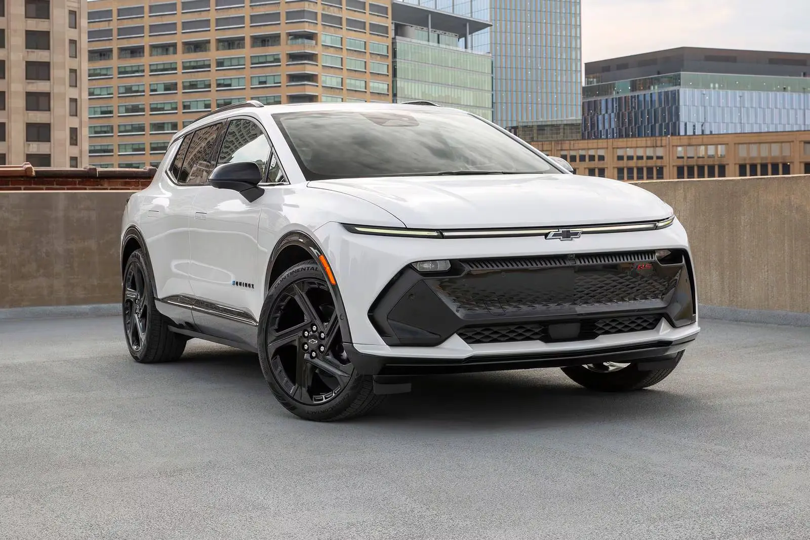 The chevy Equinox RS sitting parked.