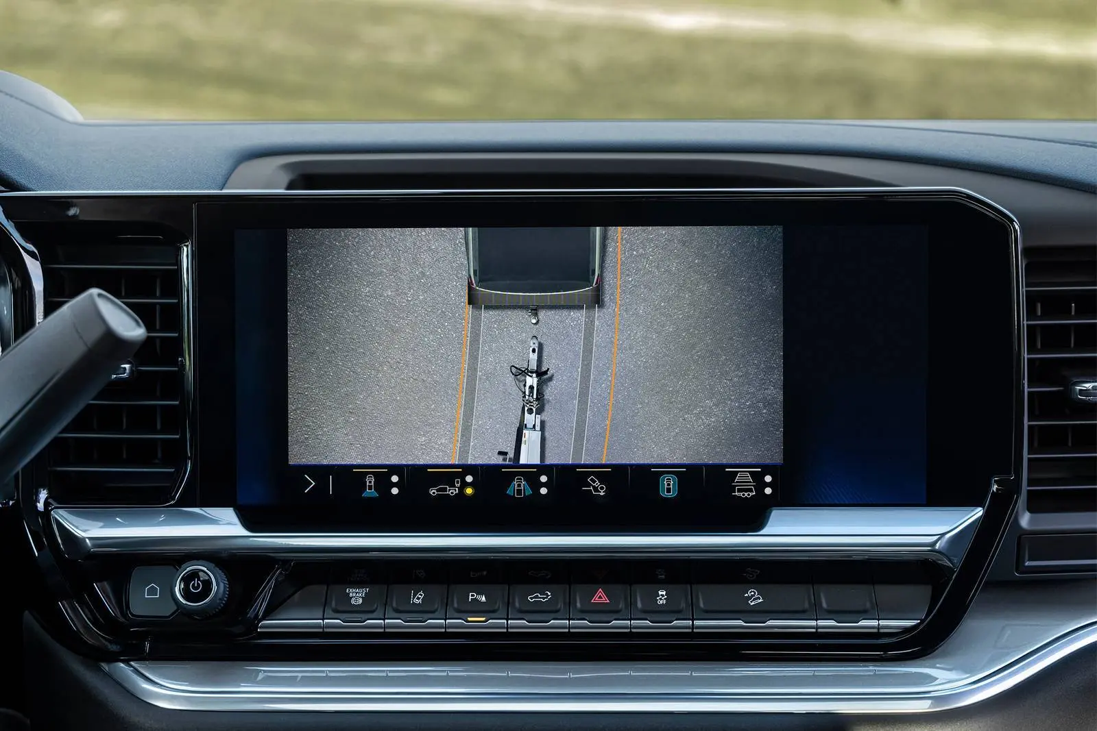 The backup cam in the silverado 2500 hd.