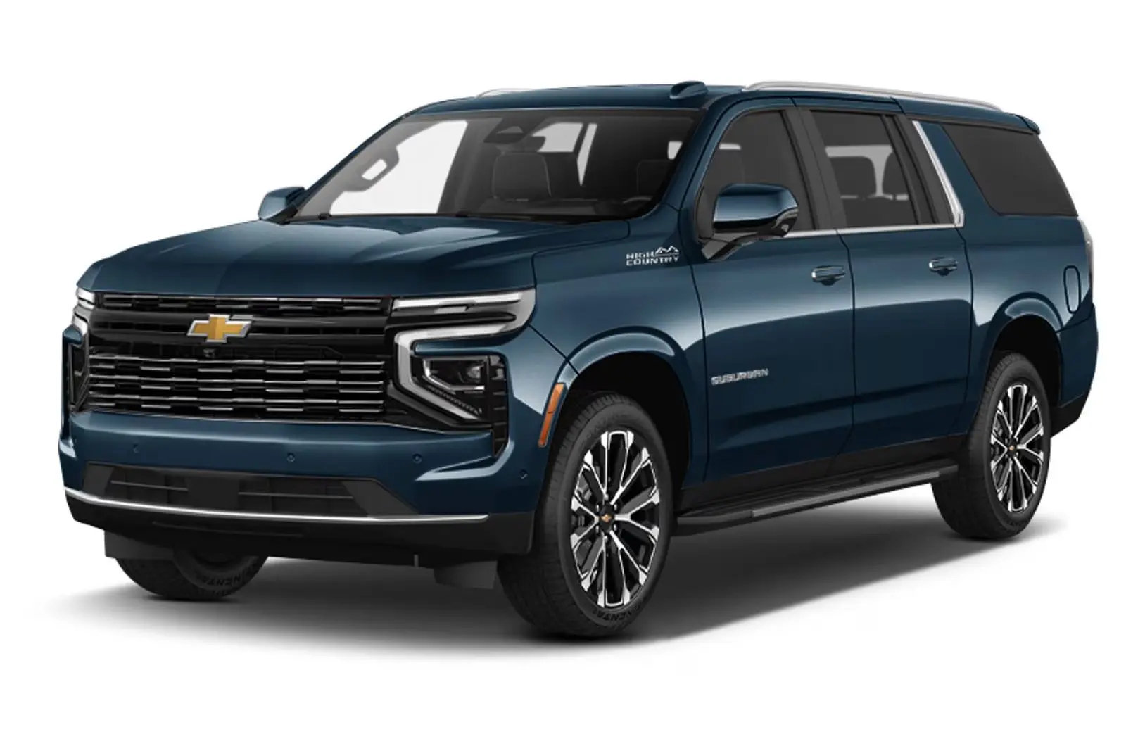 The chevy suburban high country trim.