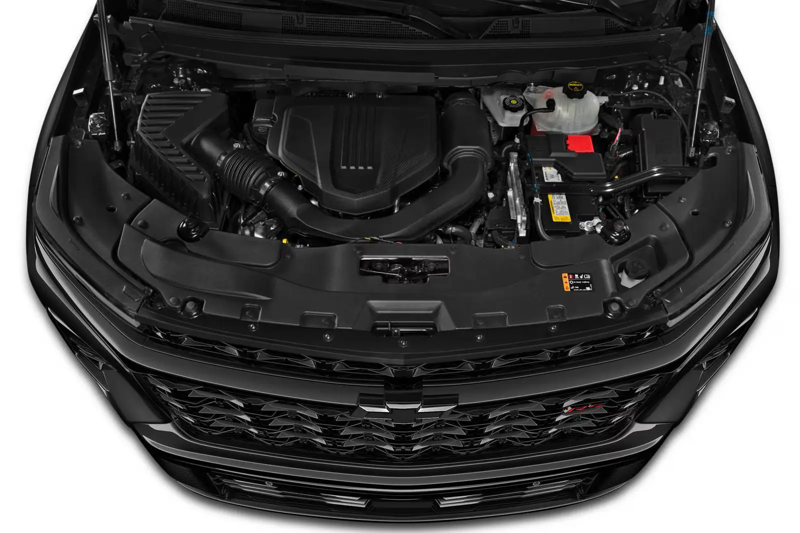 The engine of a chevy traverse.