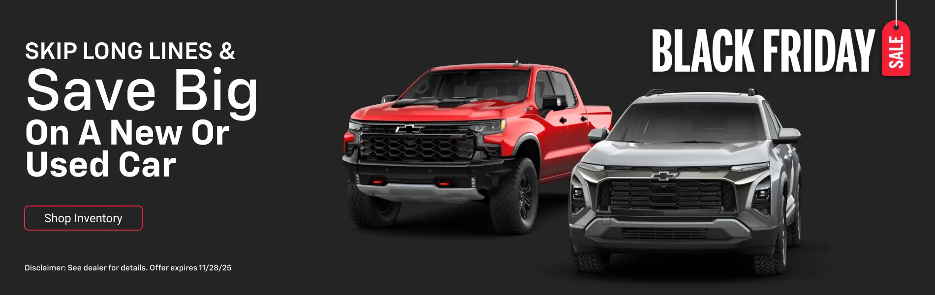 New Chevy cars, trucks & SUVs