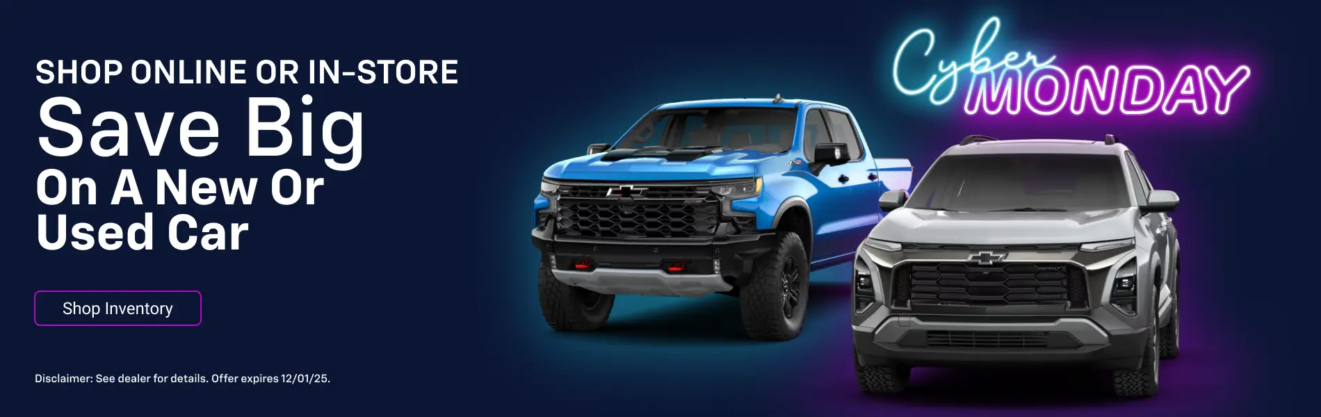 New Chevy cars, trucks & SUVs