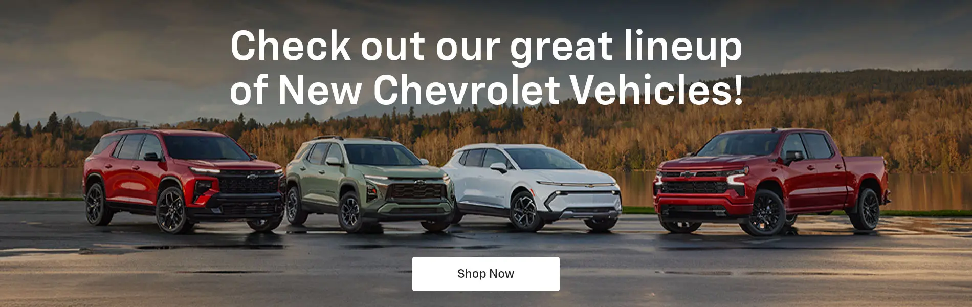 New Chevy cars, trucks & SUVs
