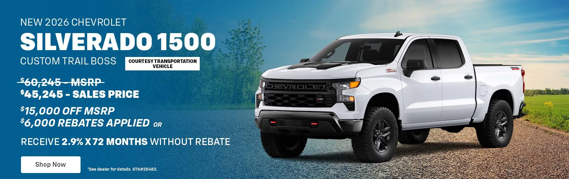 New Chevy cars, trucks & SUVs