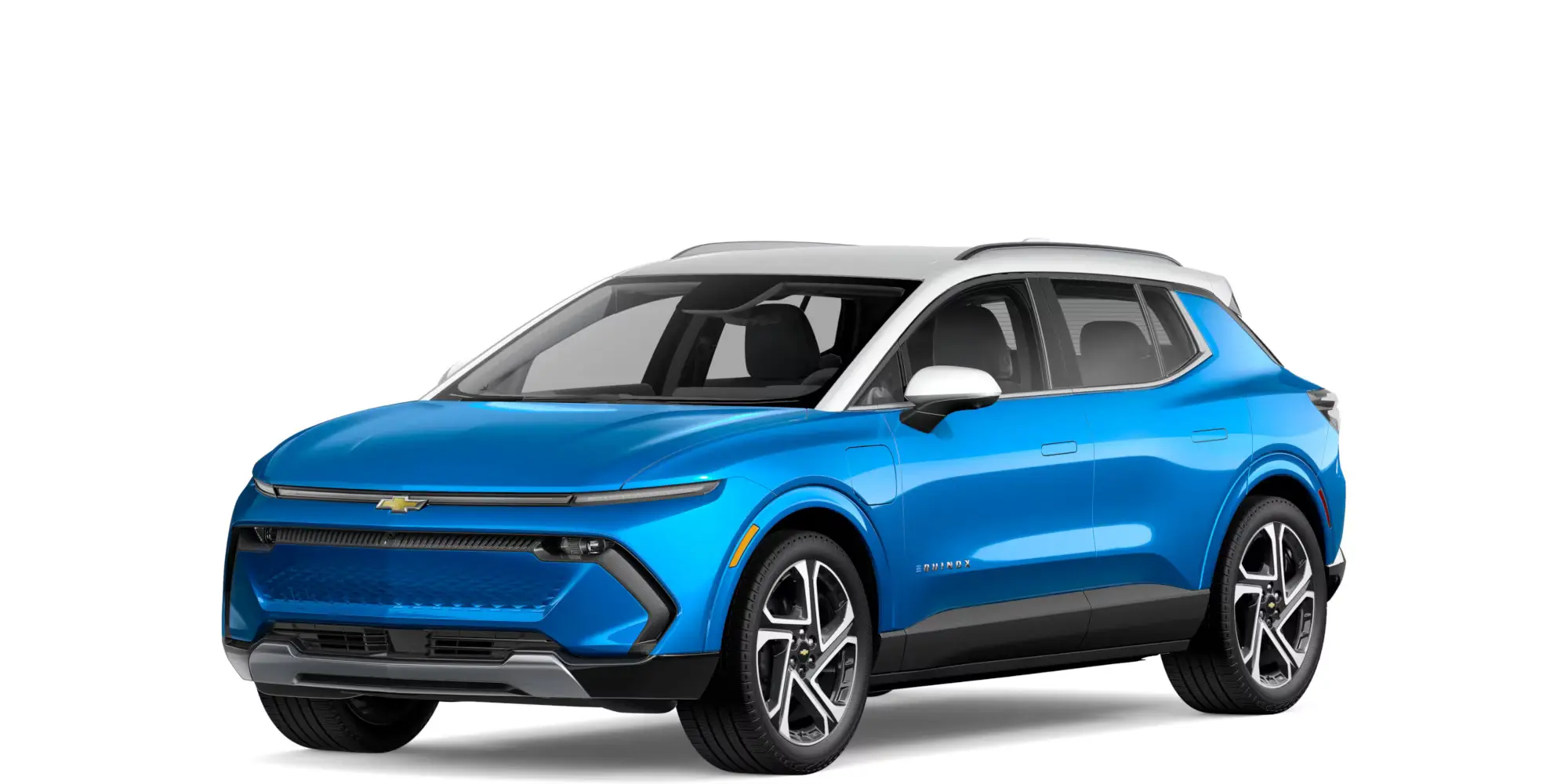 blue with white top equinox ev