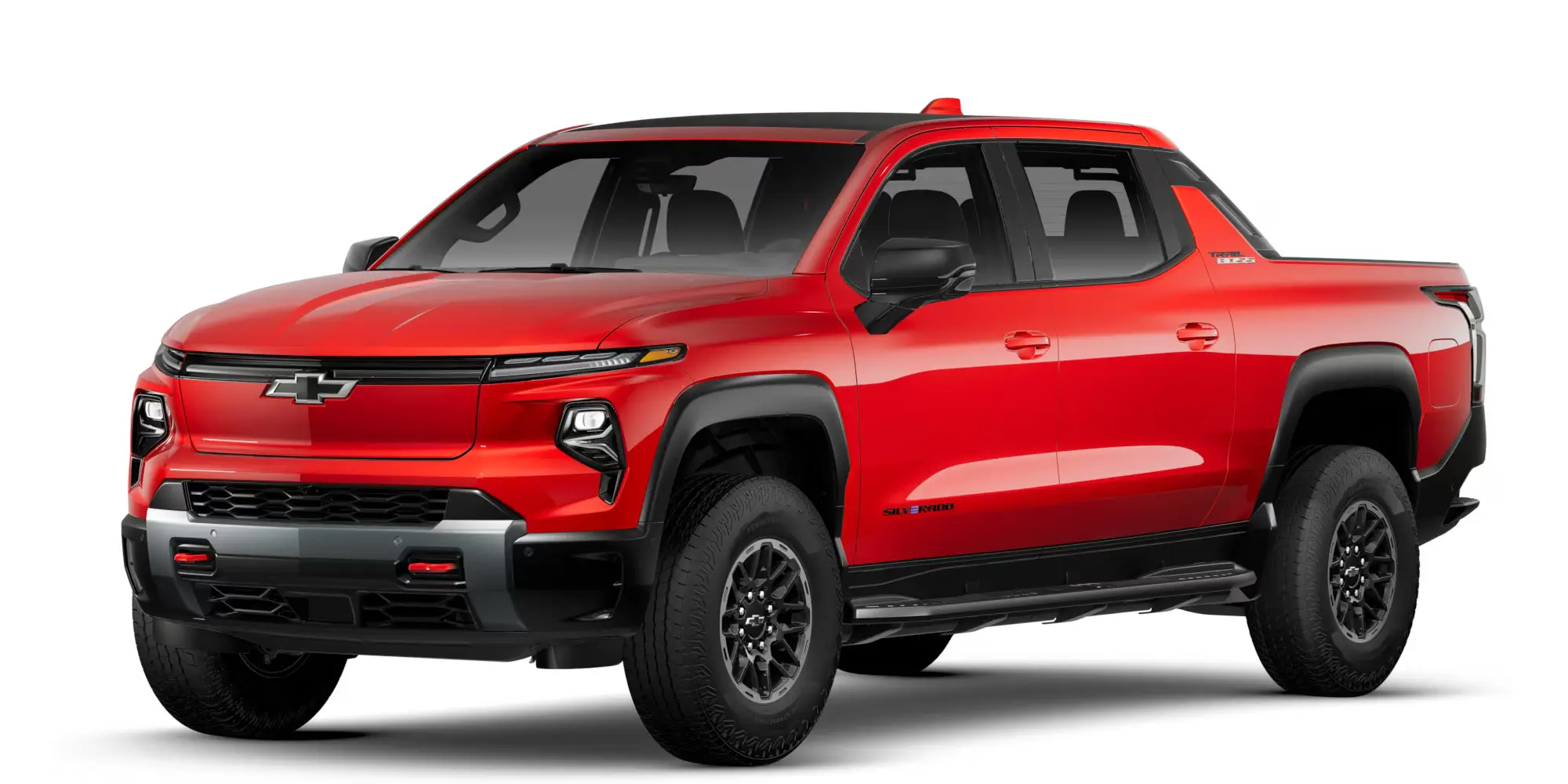 bright red silverado ev