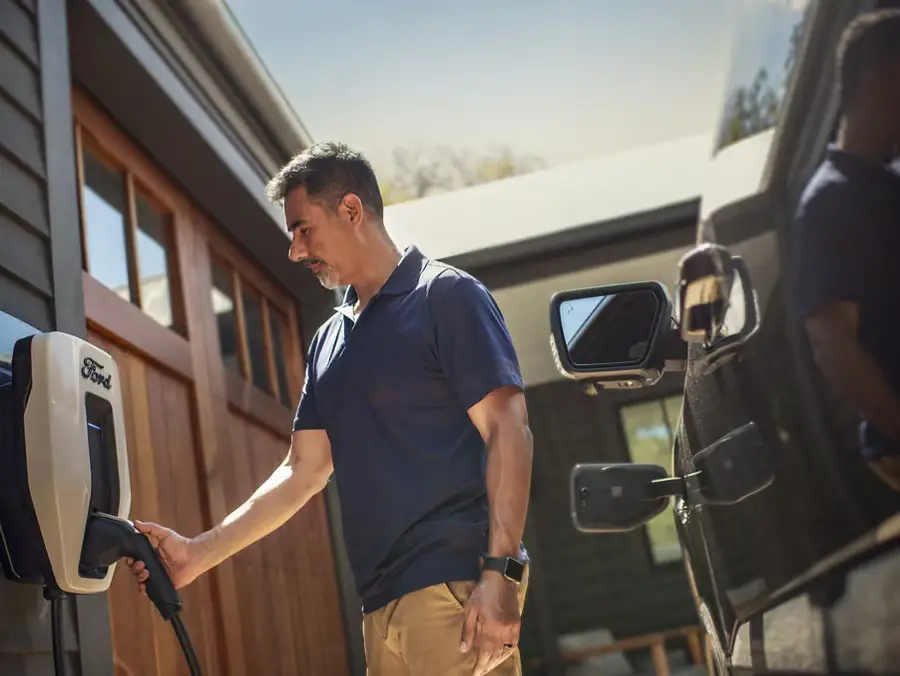 Ford electric vehicle charging at home