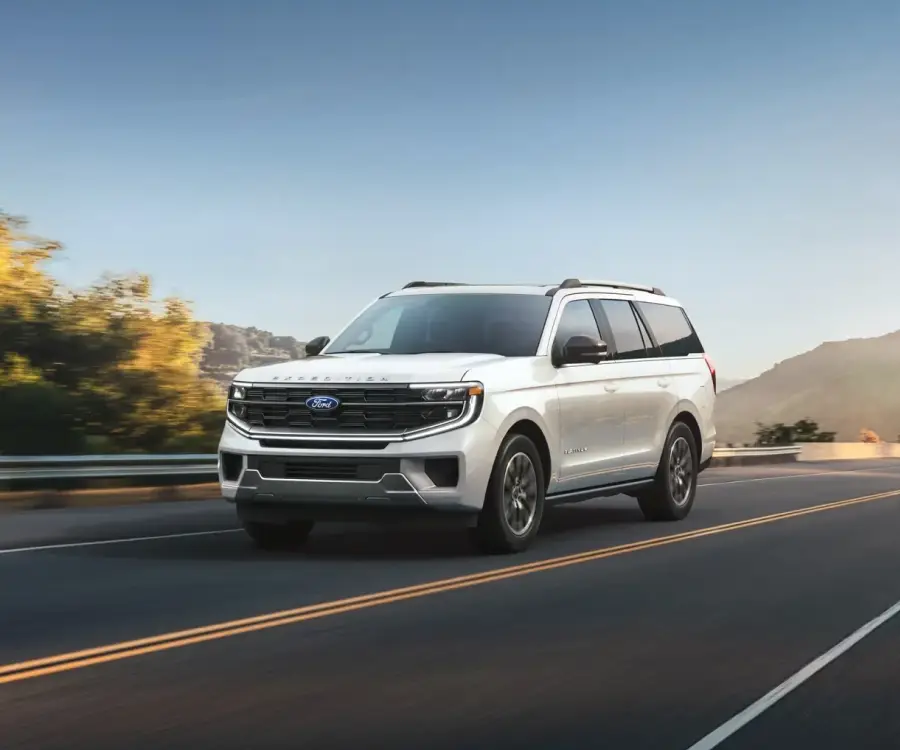 Ford SUV on the road