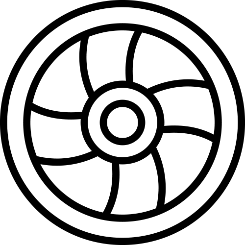 Heating and air conditioning icon