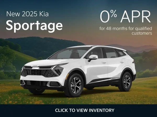 Expires 9/2: New 2025 Kia Sportage 0% APR for 48 months for qualified customers