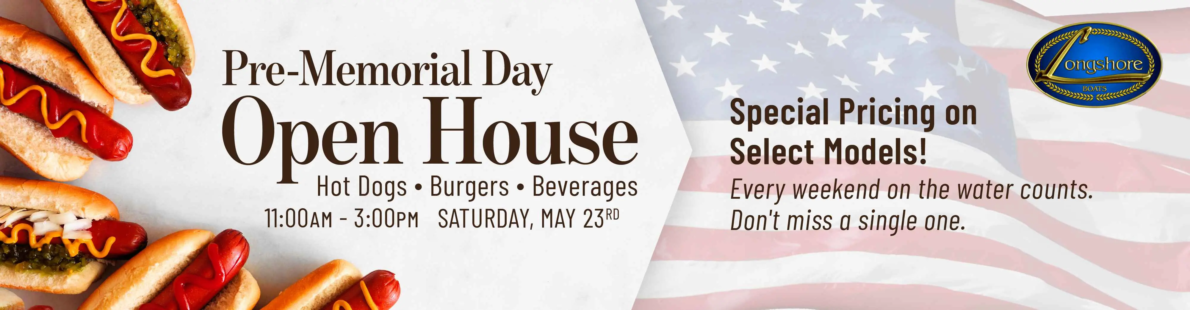 pre-memorial day open house