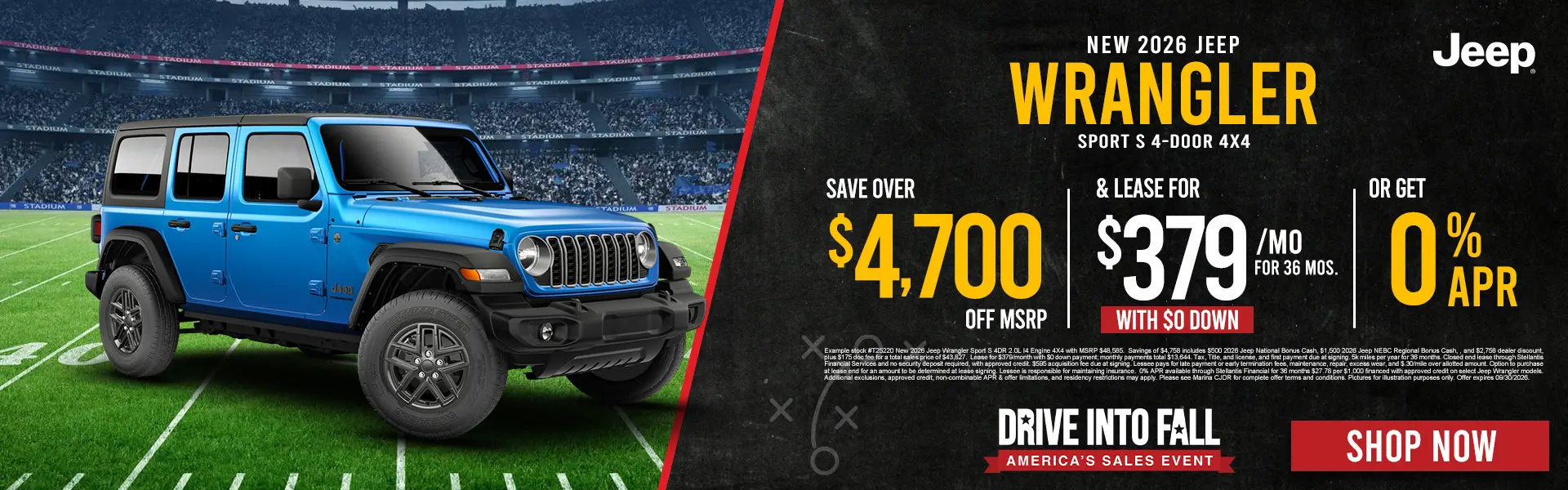 New Jeep Wrangler Sport S 4-Door 4X4